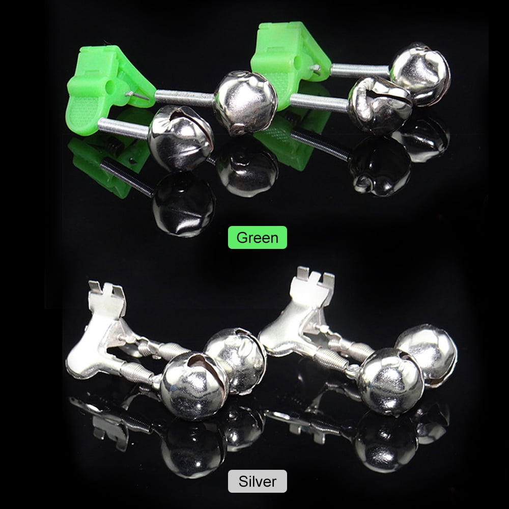Hongjingda Sonnette d'alarme pour canne à pêche – Clip pour canne à pêche en mer avec double anneau touche sur la canne à pêche, double alerte pour la pêche en mer Cloches pêche à clip Hongjingda Sonnette d'alarme pour canne à pêche – Clip pour canne à pêche en mer avec double anneau touche sur la canne à pêche, double alerte pour la pêche en mer Cloches pêche à clip