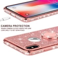 thumbnail image 5 of SOGA Diamond Bling Glitter Cute Phone Case with Kickstand Compatible for iPhone XR Case, Rhinestone TPU Bumper with Magnetic Ring Stand Girls Women Cover for Apple iPhone XR [Rose Gold], 5 of 5