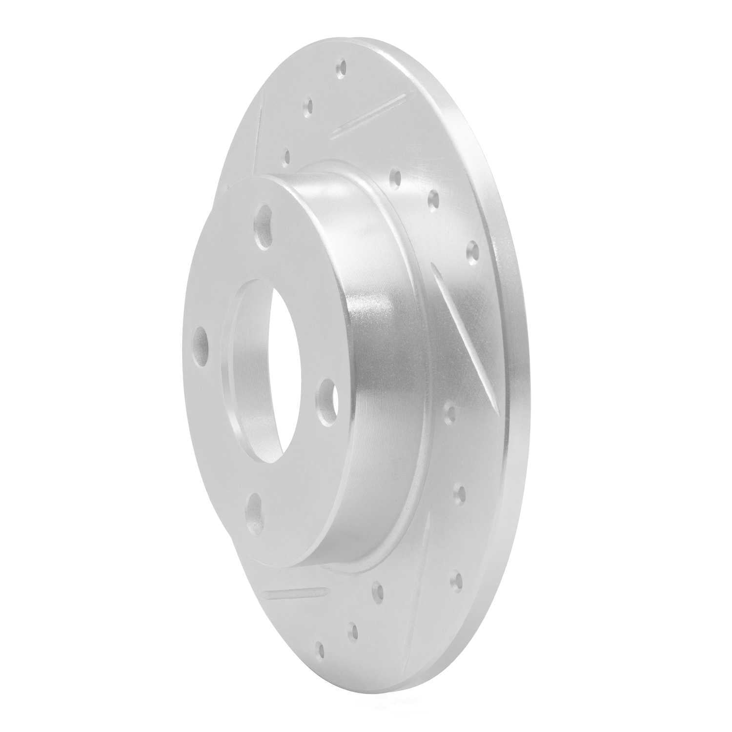 Dynamic Friction Company 631-73006L DFC Brake Rotor - Drilled And Slotted - Silver
