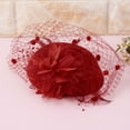 thumbnail image 6 of Fascinators Hair Clip Headband Pillbox Hat Bowler Feather Veil Wedding Party New, 6 of 16