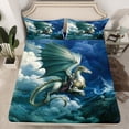 thumbnail image 2 of Castle Fairy Child Boys Girls Gothic Magic Dragon Twin Sheet Sets,Abstract Animal Bedding, 2 of 7