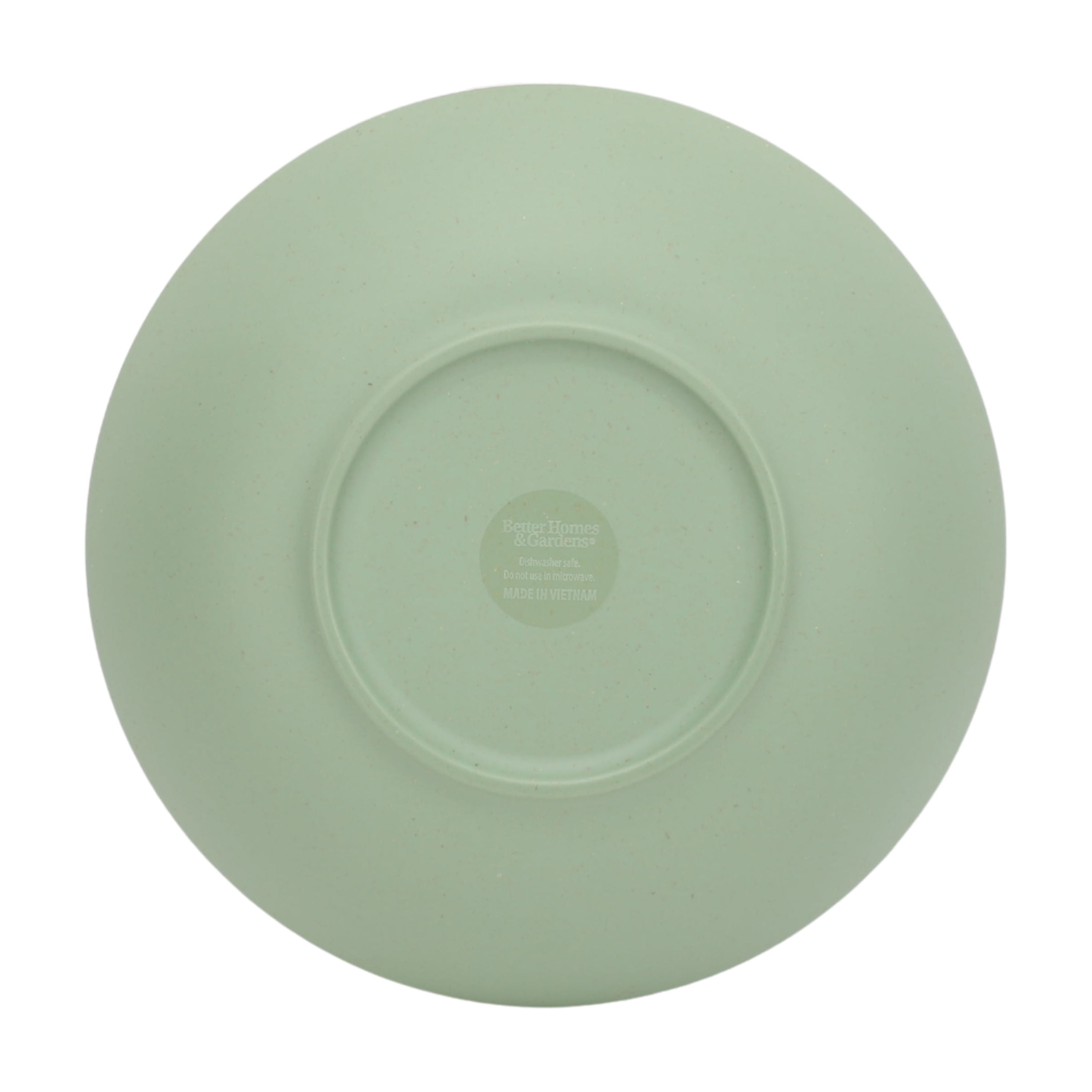 (2 pack) Better Homes & Gardens Reactive Glaze 4-Piece Dinner Bowl Set, Green