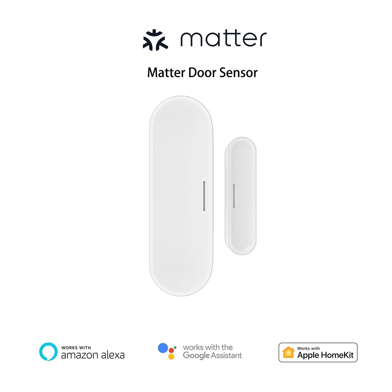 Matter Thread USB Smart Door/Window Sensor,Home Security and Automatical, Burglar Alert, Works with Apple Homekit，Alexa, Google Home,Home Assistant,App and Voice Control.