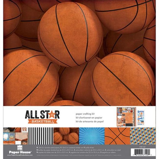 Paper House Paper Crafting Kit 12"X12"Basketball