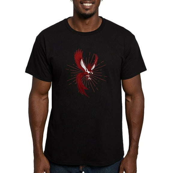 CafePress - Alpha Sigma Phi Phoenix T Shirt - Men's Fitted T-Shirt