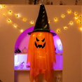 thumbnail image 4 of Halloween Decoration with LED Light Pre-Installed Pumpkin Ghost Witch Hat Halloween Party Hanging Ornament, 4 of 6