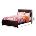 thumbnail image 7 of AFI Portland Full Low Profile Platform Bed with Matching Footboard, Espresso, 7 of 7