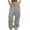 A-Gray, variant on Wyobmus Women Low Waisted Drawstring Wide Leg Cargo Pants 2024 Trendy Casual Baggy Joggers Pants With Pockets F-White