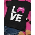 thumbnail image 4 of Gamer Girl Shirt Gifts LOVE Gaming Gift for Video Gamer Women T-Shirt Large Black, 4 of 5