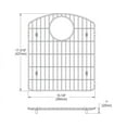 thumbnail image 2 of Elkay Stainless Steel 15-1/16" x 17-3/16" x 1" Bottom Grid, 2 of 2