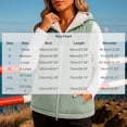 thumbnail image 3 of Ghalytn Women's Hooded Puffer Vest, Fleece Lined Sleeveless Zip-Up Jacket with Pockets, 3 of 6