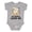 AC-Heather Grey, variant on Cute Kawaii Sloth My Abuela Loves Me Boys or Girls Baby Bodysuit