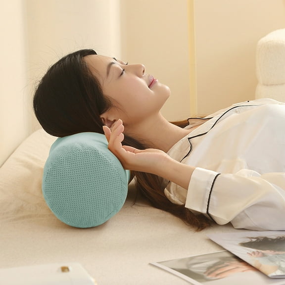 WYBXZ Round Cervical Roll Cylinder Bolster Pillowcase, Tube Roll Cervical Pillow for Head, Neck, Back and Legs Support, Living Room Sofa Headrest Pillow Cover, Removable and Washable
