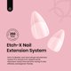 thumbnail image 2 of Nail Tips Beetles Extra Short Almond, 288 unidades, tapa completa transparente, 2 of 8