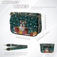thumbnail image 7 of ZUXONGSY Frenchie Gift Snowflake Print Shoulder Handbag for Women Small Crossbody Bag Waterproof Satchel with Adjustable Wide Strap for Working Dating, 7 of 7