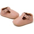 thumbnail image 4 of Baby Girls Mary Jane Flats Shoes with Non-Slip Soft Sole Toddler First Walkers Newborn Princess Dress Shoes 12-18 Months Infant B-pink, 4 of 6