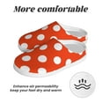 thumbnail image 6 of Kdxio Orange And White Polka Dot1 Women's Men's Slippers Plush Slip-On House Slipper for Winter Indoor Soft Cushion Non-slip Fluffy Slides Slippers-8, 6 of 7