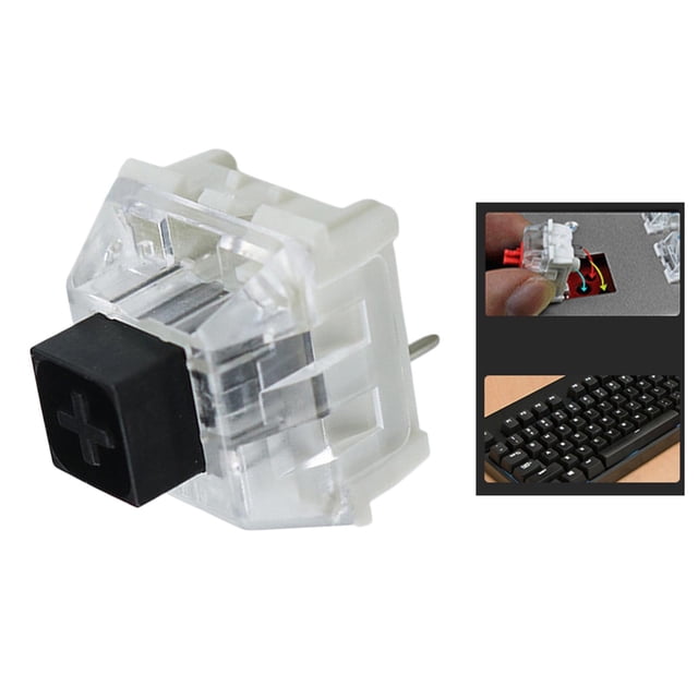 Interruptores de caja para teclados mecánicos para juegos IP56 Linear Tactile Plate Mounted Negro perfecl