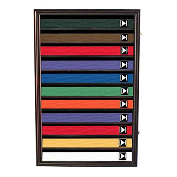 Martial Art/Karate/Taekwondo Belt Display Case Rack Wall Cabinet, with ...