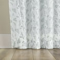 thumbnail image 3 of No. 918 Briarwood Delicate Leaf Textured Sheer Rod Pocket Curtain Panel, 50"W X 84"L, Chambray Blue, 3 of 6