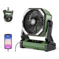 thumbnail image 1 of Ventilador con pilas AddAcc de 20000 mAh con luz giratoria de 270°, 1 of 8