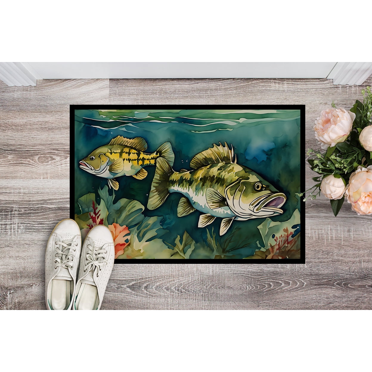 Carolines Treasures DAC2826MAT 18 x 27 in. Unisex Smallmouth Bass Doormat