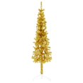 thumbnail image 1 of vidaXL Christmas Tree Decoration Slim Artificial Half Xmas Tree with Stand, 1 of 6
