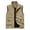 Khaki, variant on Men's Lightweight Vest Sleeveless Outdoor Work Jacket for Travel Hiking Running Multi-Pocket Utility Vest Purple Size: S