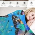 thumbnail image 3 of PRATYUS Butterfly Throw Blanket Super Soft Lightweight Flannel Blankets for Bed Couch Sofa, All Season Warm Cozy Blanket 40x50in, 3 of 6