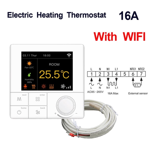 Smart Wifi Thermostat Water Temperature Controller Electric Floor Gas Boiler Compatible With Tuya APP ,Easy to Install
