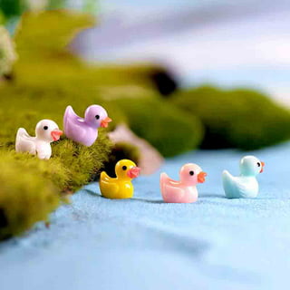 75pcs Mini Resin Ducks Tiny Miniature Ducks Resin Duck Figures Tiny Duck  Models 
