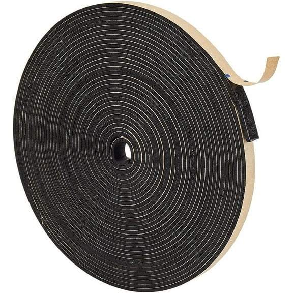 Strong Adhesive EVA Sponge Foam Tape Anti-Collision Seal Strip Black 1x0.25cm 10m/roll