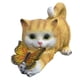 thumbnail image 1 of Lámpara solar con forma de gato, luz nocturna, para balcón, manualidades, decoración de patio, color amarillo, 1 of 8
