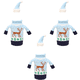 thumbnail image 1 of Fundas navideñas para botellas de vino, funda navideña para suéter con sombrero para decoraciones feas de fiesta de suéter navideño, 1 of 5