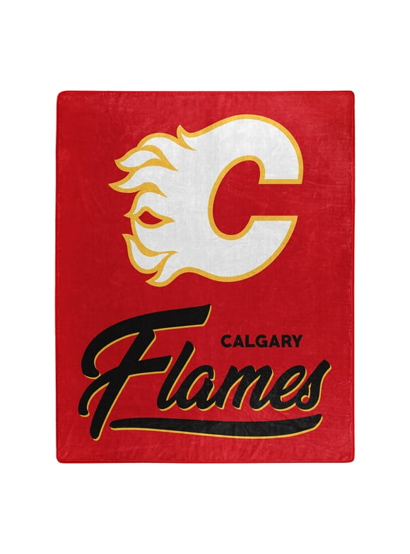 The Northwest Group  Calgary Flames 50" x 60" Signature Raschel Plush Throw Blanket