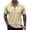 34# Khaki, variant on Polo Shirts Mens Quarter Zip Shirts Casual Classic Lightweight Short Sleeve Golf Collared Shirt with Pocket Khaki S