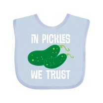 Inktastic Funny in Pickles We Trust Boys or Girls Baby Bib
