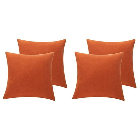 4 x Pillow covers-orange