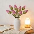 thumbnail image 6 of Artificial Lotus Buds Floral Stem Decorative Fake Lotus Plant, Realistic Vase Display Pond Decoration For Home Office Living Room Garden Wedding Photography Background Table Arrangement Use, 6 of 6