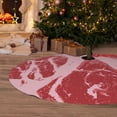 thumbnail image 5 of KLL 48" Christmas Tree Skirt Striped Meat Xmas Tree Skirts Mat for New Year Xmas Holiday Party Indoor Outdoor Home Decoration, 5 of 5