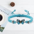 thumbnail image 5 of Osdhezcn Adjustable Butterfly Charm Bracelets Handmade Braided Rope Friendship Matching Bracelets Friendship Summer Jewelry, 5 of 8