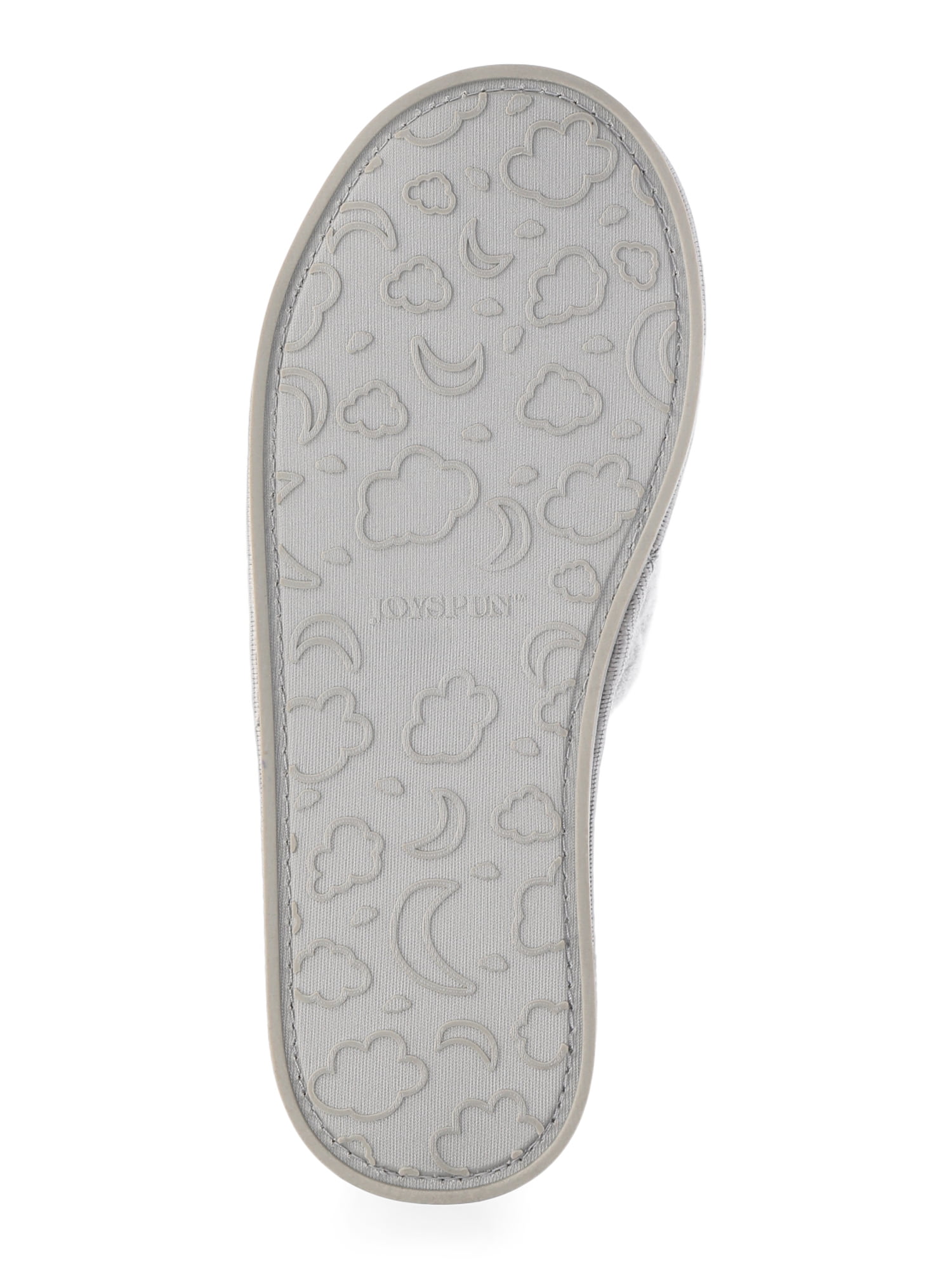 Joyspun Women's Quilted Single Band Slide Slippers, Wide-Width Available