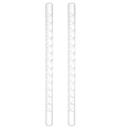 

Acrylic Embossed Rolling Pin 16cm x 1cm Lattice Pattern Transparent 2 Pieces