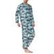 thumbnail image 2 of Fotbe Sea Marine And Lighthouse Pijama de Hombre con Estampado de Manga Larga, Conjunto de 2 Piezas, Ropa de Dormir Suave y Cómoda con Bolsillos-Large, 2 of 7