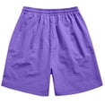 thumbnail image 6 of TEAJOPSUU Men's Cargo Shorts Drawstring Waist Cargo Shorts with Multi-Pocket Design Quick Dry and Sweat-Wicking Features Purple, 6 of 8