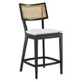 thumbnail image 3 of Counter Stool Chair, Set of 2, White Black, Wood, Bar Pub Cafe Bistro Dining Kitchen Hospitality Restaurant, Modern Contemporary HB36730, 3 of 10
