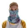 thumbnail image 4 of Unique Bargains 1 Pc Sunscreen Face Scarf Mask Bubbles Pattern Face Mask for Outdoor Cycling Cyan Blue Red, 4 of 6