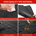 thumbnail image 4 of Cargo Mat Compatible with 2017-2025 Jeep Compass Trunk Mat Cargo Liner TPE All Weather Trunk Liner 2024 Compass Accessories (Trunk Mat), 4 of 7