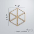 thumbnail image 3 of Ekena Millwork 11 3/8"W x 13 1/8"H x 1/4"T Small Pendleton Decorative Fretwork Wood Wall Panels, Wood (Paint Grade), 3 of 18