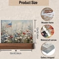 thumbnail image 7 of 2D Flat, 1pc Patriotic Americana July 4th Sunflowers& Flag Canvas Art, Wooden Frame, Summer Wall Decor for Living Room, Bedroom, Office, Ready to Hang, Ideal Independence Day& Housewarming Gift, 7 of 7